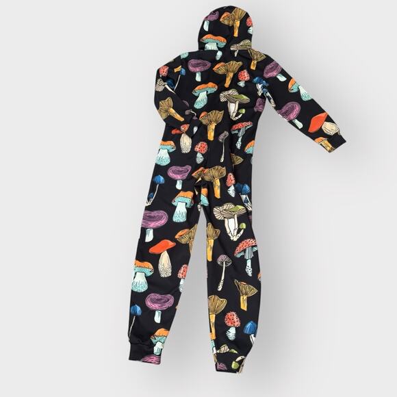 Unisex Jumpsuit Onesie Tracksuit With Mushroom Shroom Print, Medium - Picture 8 of 10